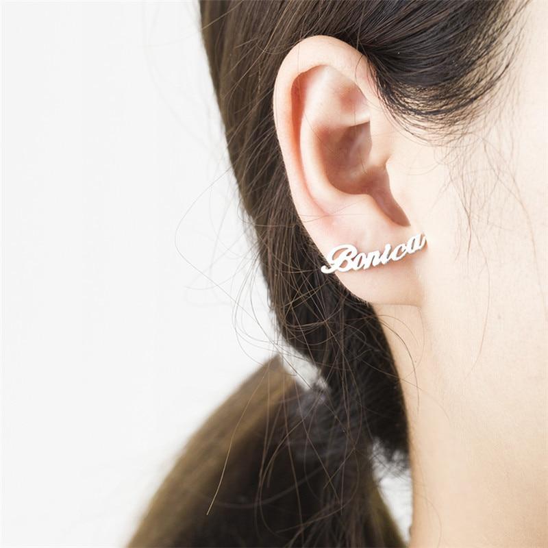Handmade Custom Name Plate Earrings - RadiantJewels™